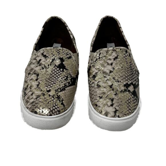 Steve Madden Safary Slip On Sneaker Metallic Snakeskin Print Womens size 9.5 M - Picture 4 of 13